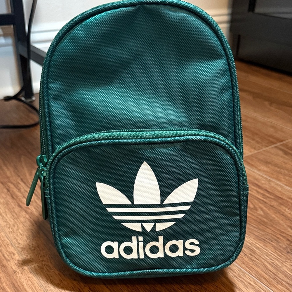 Adidas Teal Backpack with White Logo